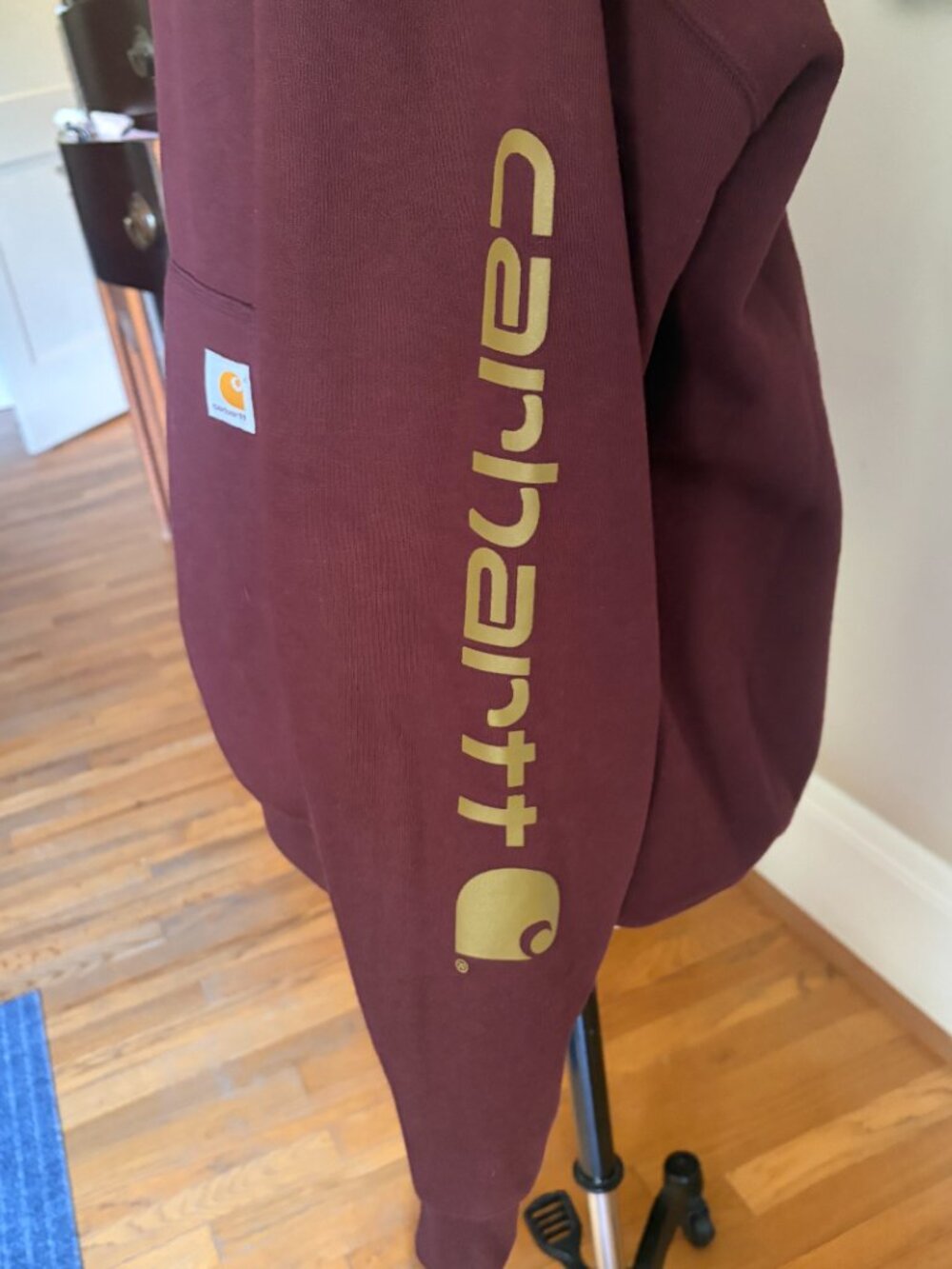 Carhartt Loose Fit Midweight Logo Sleeve Graphic Hoodie Size L - Picture 3 of 9